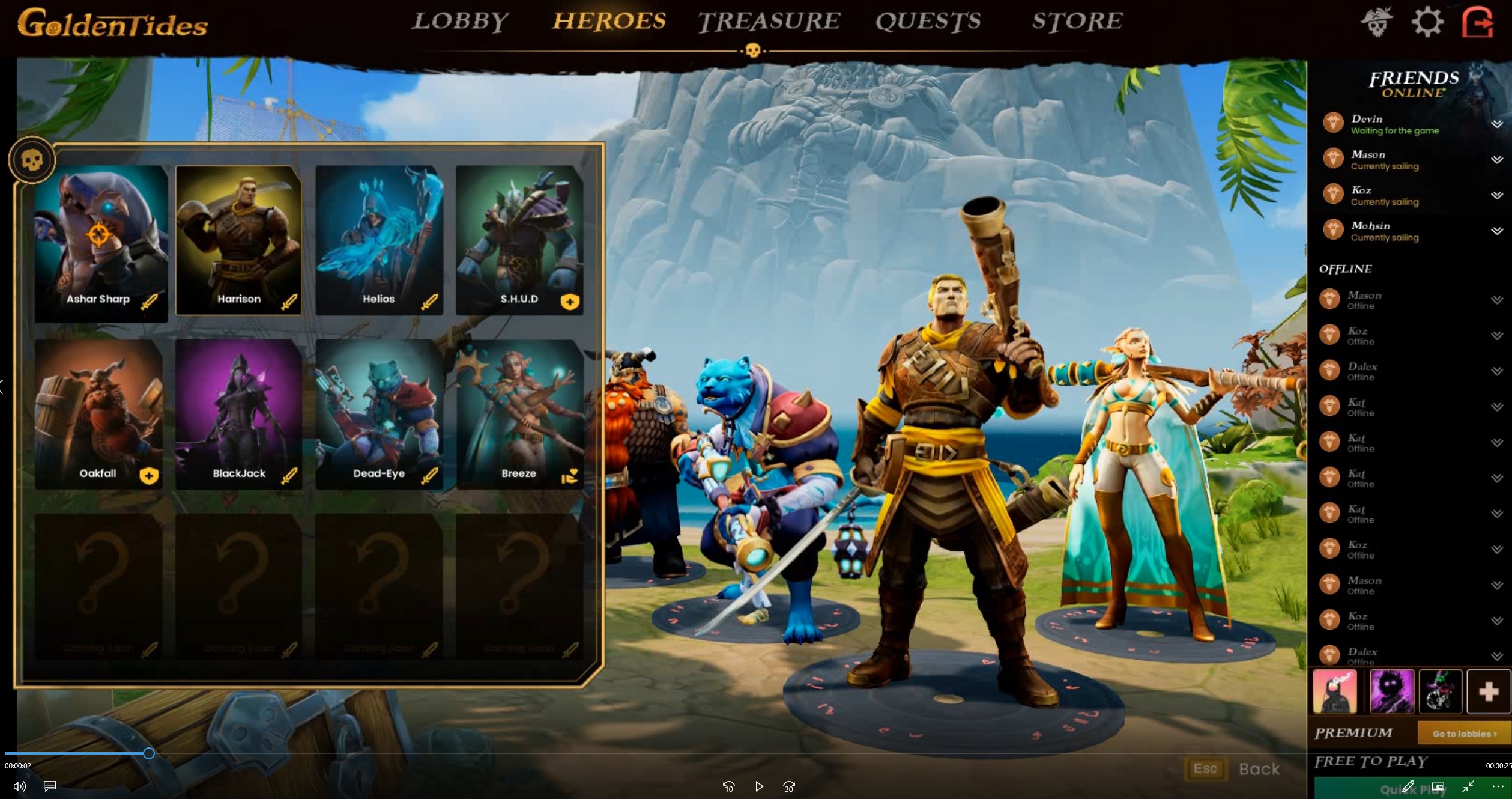 Golden Tides world